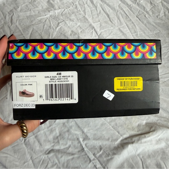 Kurt Geiger Mini Laney Eye Sneakers – Girls Size 4 (EUR 35) - Picture 7 of 8